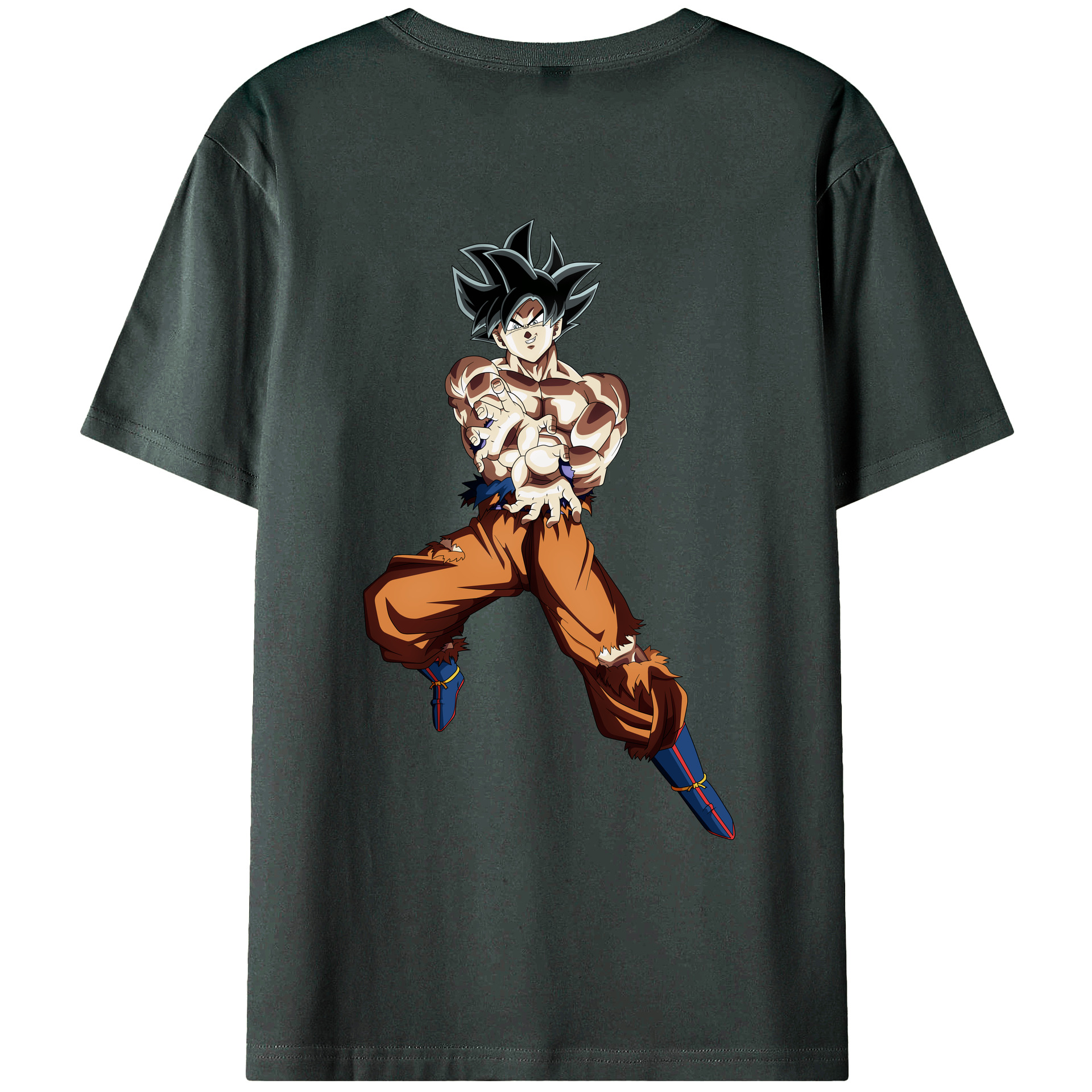 （画像用） ドラゴンボール 孫悟空（そん ごくう）Son Goku カカロット DRAGON BALL Kakarotto 綿100％ メンズ半袖Tシャツ（バックプリント） 通気性